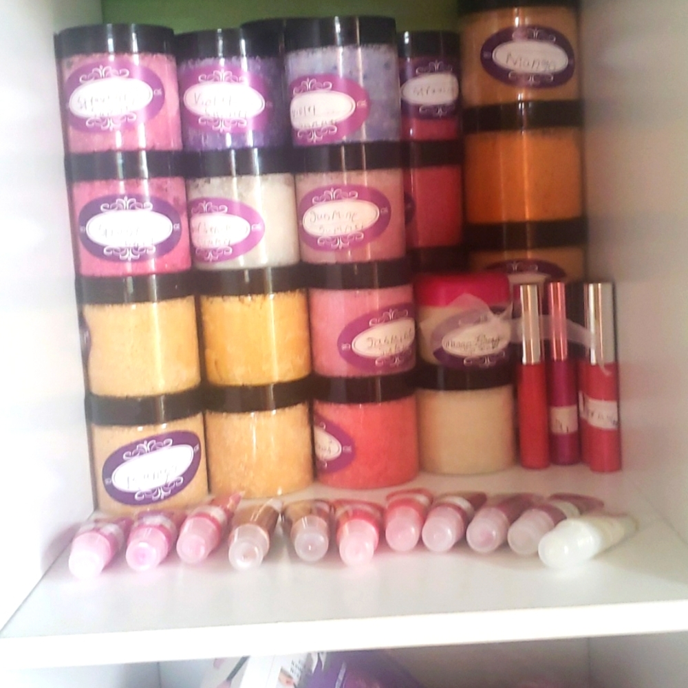 Fully stock up on lip gloss body scrub and lip oil